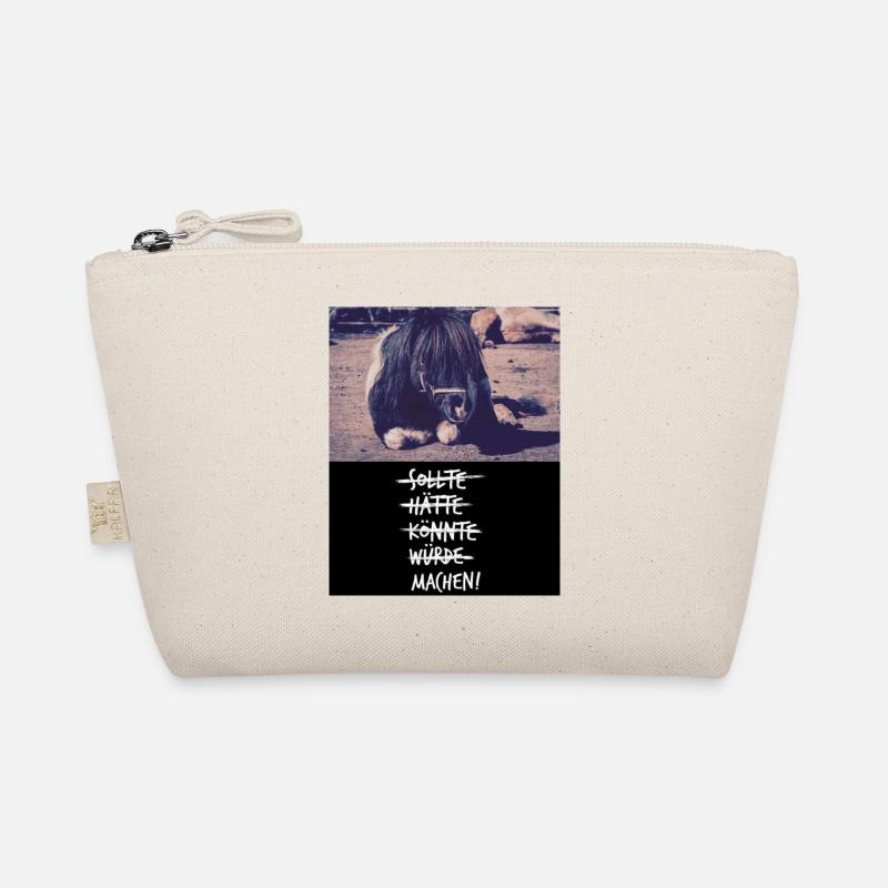 Donner Motto-Shirt - Bio-Täschchen - Natur