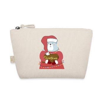 Christmas bear - Organic Pouch - nature - Front