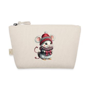 Souris de Noël mignonne - Trousse biologique - nature - Devant