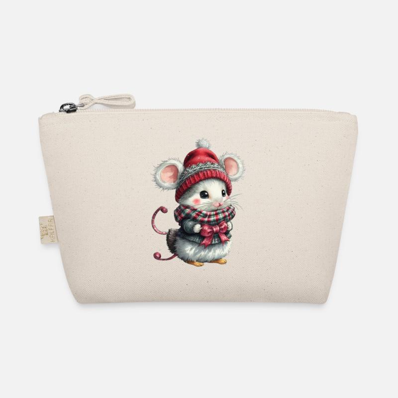 Souris de Noël mignonne Trousse biologique