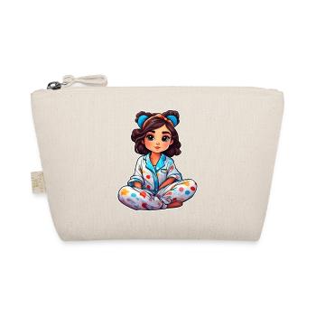 Cute anime girl in pajamas - Organic Pouch - nature - Front