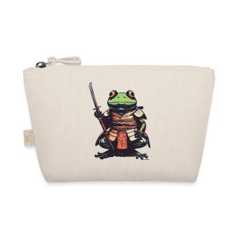 Frog with katana - Organic Pouch - nature - Front
