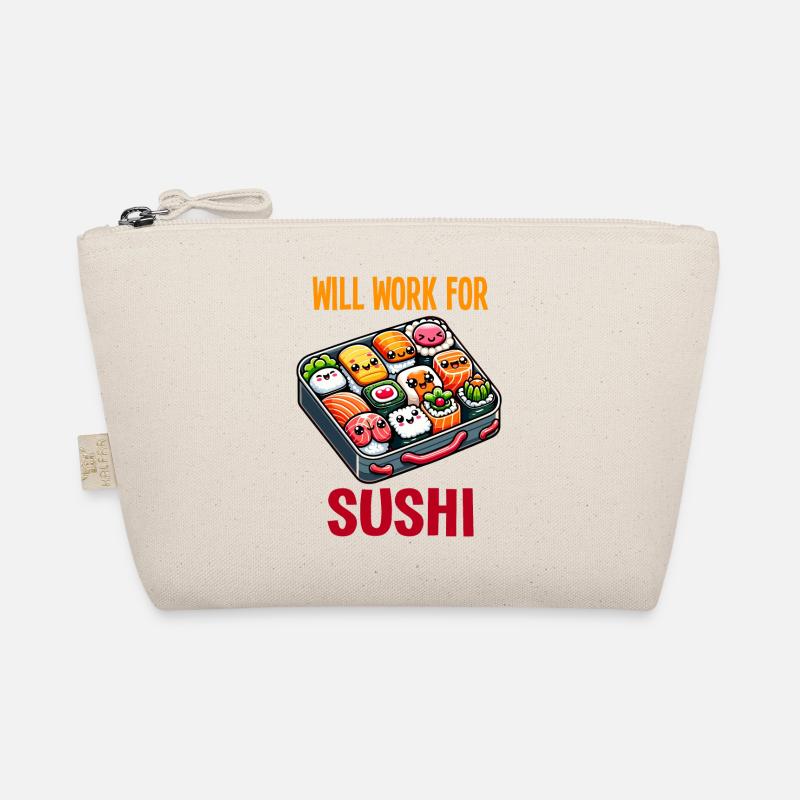 Will Work For Sushi Organic Pouch