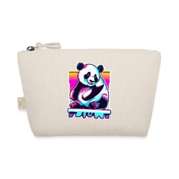 Panda / Animal / Zoo / Bamboo / Wild / Childlike - Organic Pouch - nature - Front