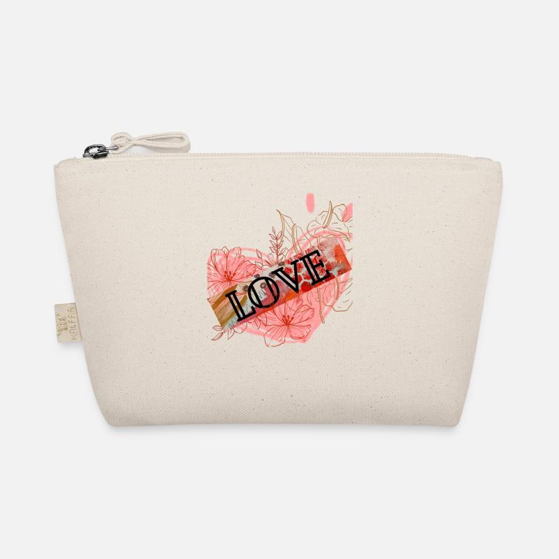 Coeur avec des fleurs et message d’amour Trousse biologique
