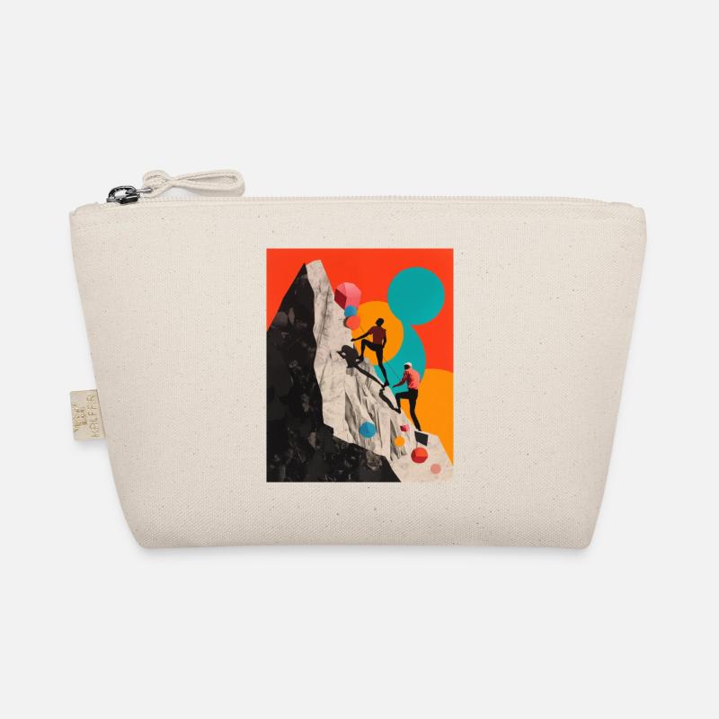 Collage für ein paar Kletterer Bio-Täschchen