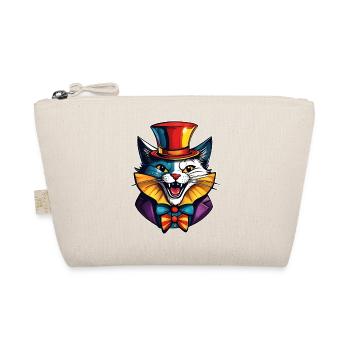Cool Horror Clown Cat - Organic Pouch - nature - Front