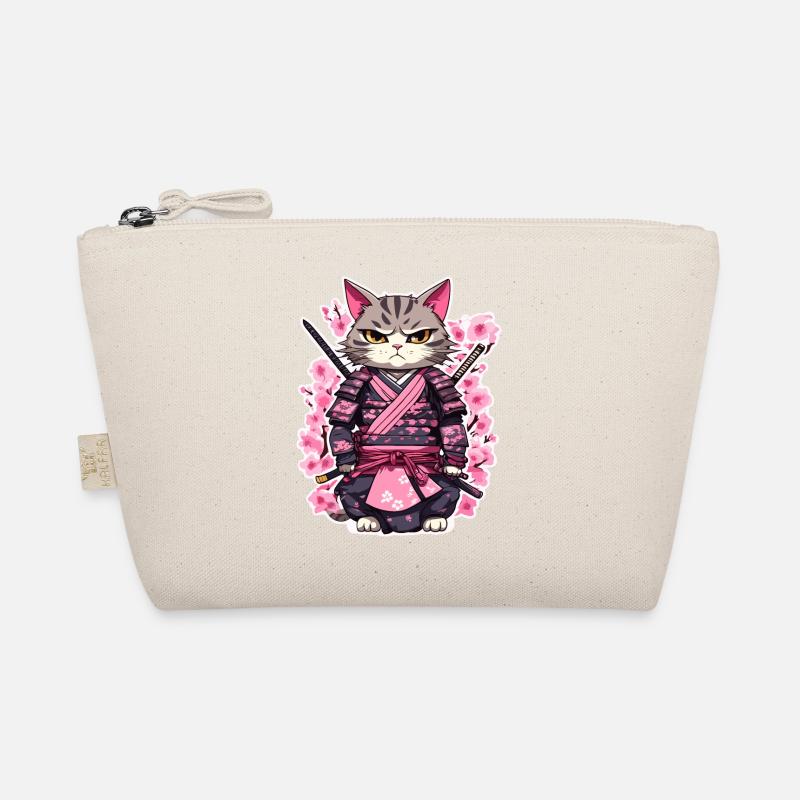 Chat samouraï & fleurs de cerisier #7 Trousse biologique