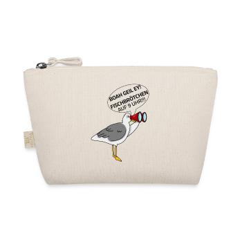 Seagull - Fish Rolls at 9 o'clock Sayings Baltic Sea - Organic Pouch - nature - Front