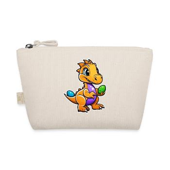 Dinosaur Easter Eggs Easter - Organic Pouch - nature - Front
