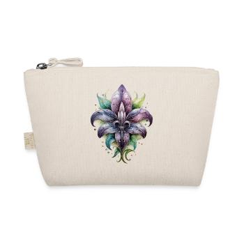 Fleur de Lys, Lily, Mardi Gras, France Coat of Arms - Organic Pouch - nature - Front