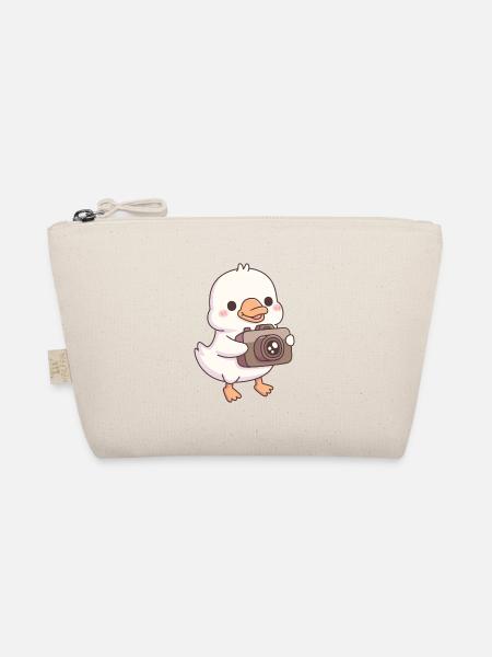 Mignon bébé oie avec appareil photo - Trousse biologique - nature - Devant