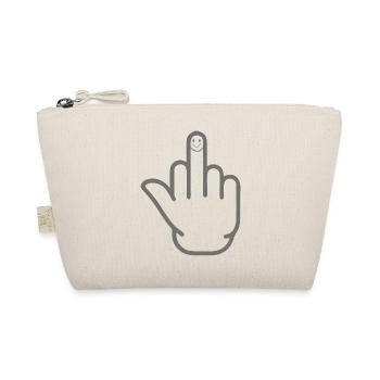 Mittelfinger - Bio-Täschchen - Natur - Vorne