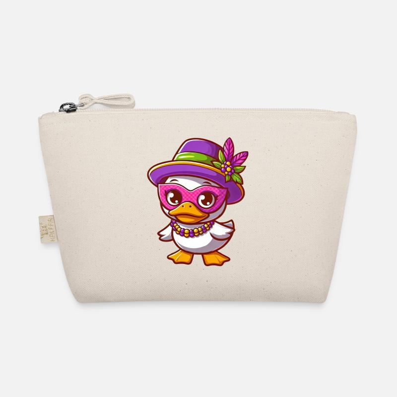 Canard blanc de Mardi Gras avec bijoux Trousse biologique