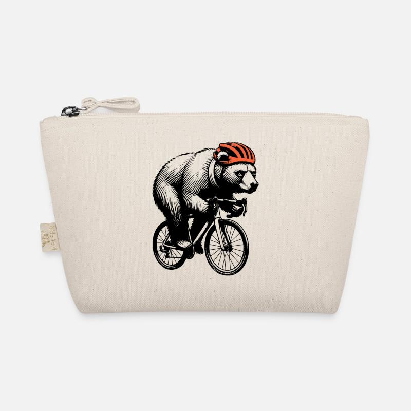 Radfahrender Bär Bio-Täschchen