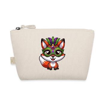 Mardi Gras Fuchs Maske - Bio-Täschchen - Natur - Vorne