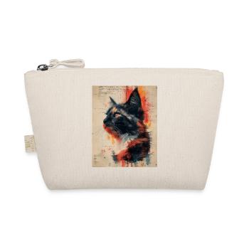 Whiskered Wonders: Vintage Cat Collage Artwork - Organic Pouch - nature - Front