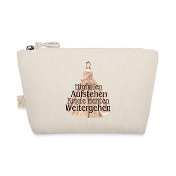 Fall down, get up, straighten your crown, move on - Organic Pouch - nature - Front