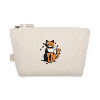 Katze Kaffee - Bio-Täschchen - Natur - Vorne