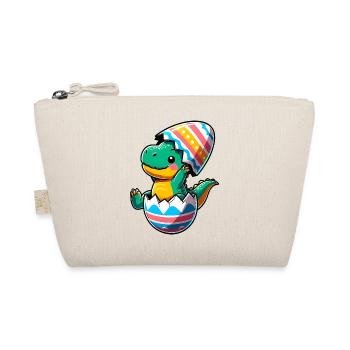T-Rex Dino as Easter Egg, Clumsy Eggshells - Organic Pouch - nature - Front