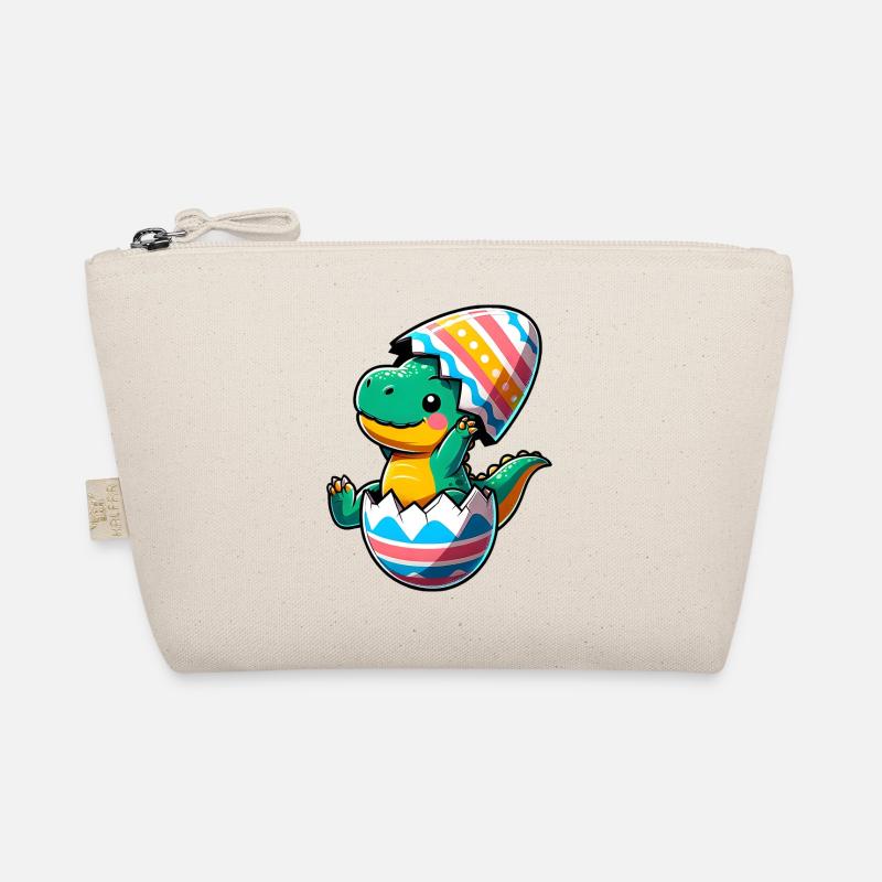 T-Rex Dino as Easter Egg, Clumsy Eggshells Organic Pouch