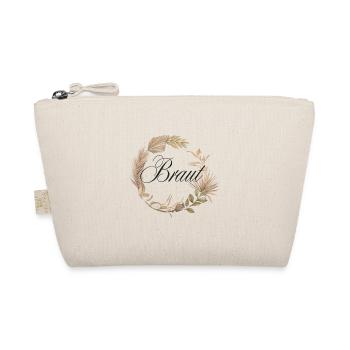 Braut Boho Kranz / Junggesellenabschied - Bio-Täschchen - Natur - Vorne