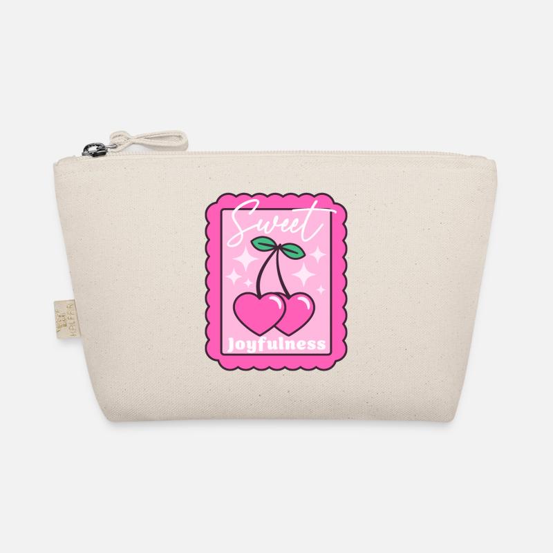 Sweet Joyfulness Kirschherzen Stempel - Bio-Täschchen - Natur