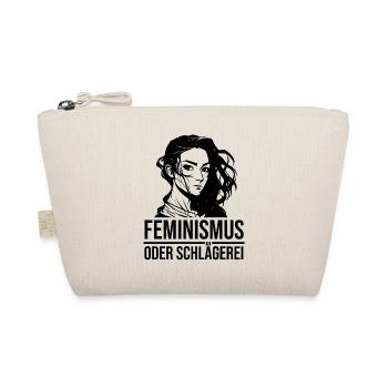 Feminismus oder Schlägerei - Bio-Täschchen - Natur - Vorne