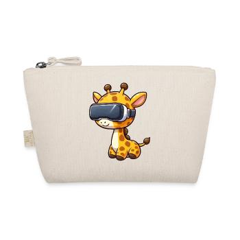 Girafe mignonne de dessin animé jouant avec la réalité virtuelle - Trousse biologique - nature - Devant
