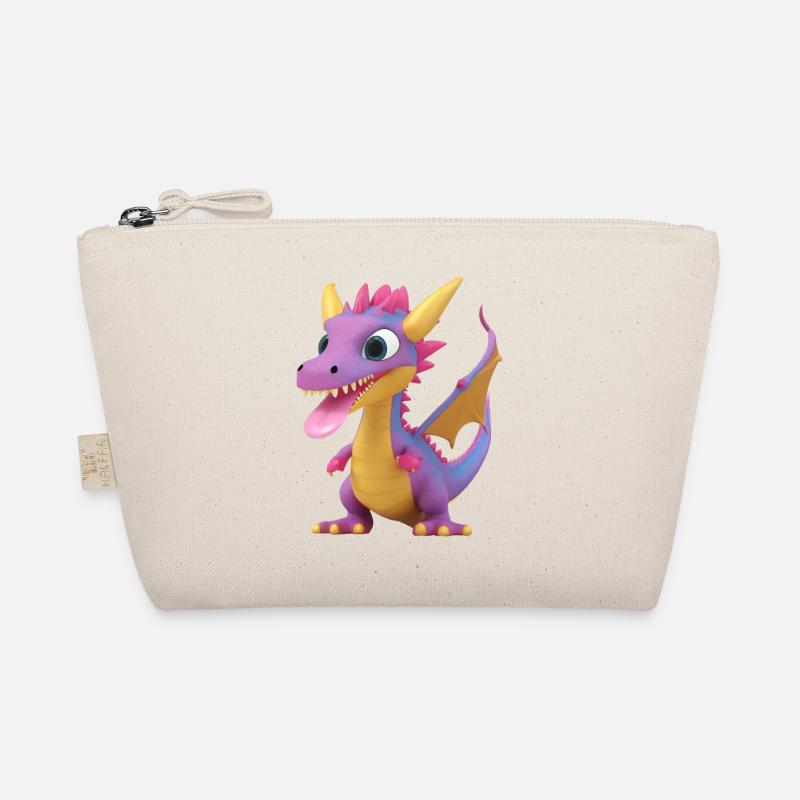 Un monstre dragon mignon avec une longue langue Trousse biologique