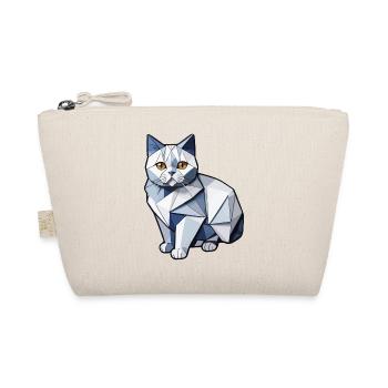 Britisch Kurzhaar Katze Origami - Bio-Täschchen - Natur - Vorne