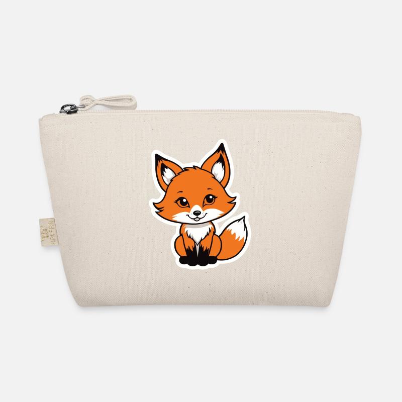 Fox Illustration Organic Pouch