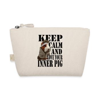 Keep Calm and Love Your Inner Pig - Bio-Täschchen - Natur - Vorne