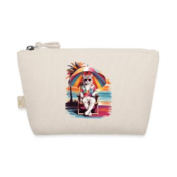 CAT’S BEACH TIME, VACANCES DE CHAT ET AMBIANCE ESTIVALE - Trousse biologique - nature - Devant