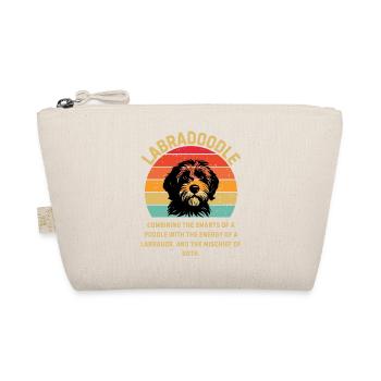 Labradoodle Retro Sunset - Organic Pouch - nature - Front