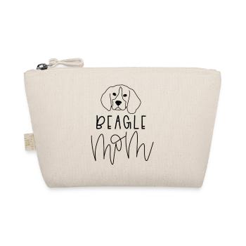 Dog Mom Beagle | Hundehalterin - Bio-Täschchen - Natur - Vorne