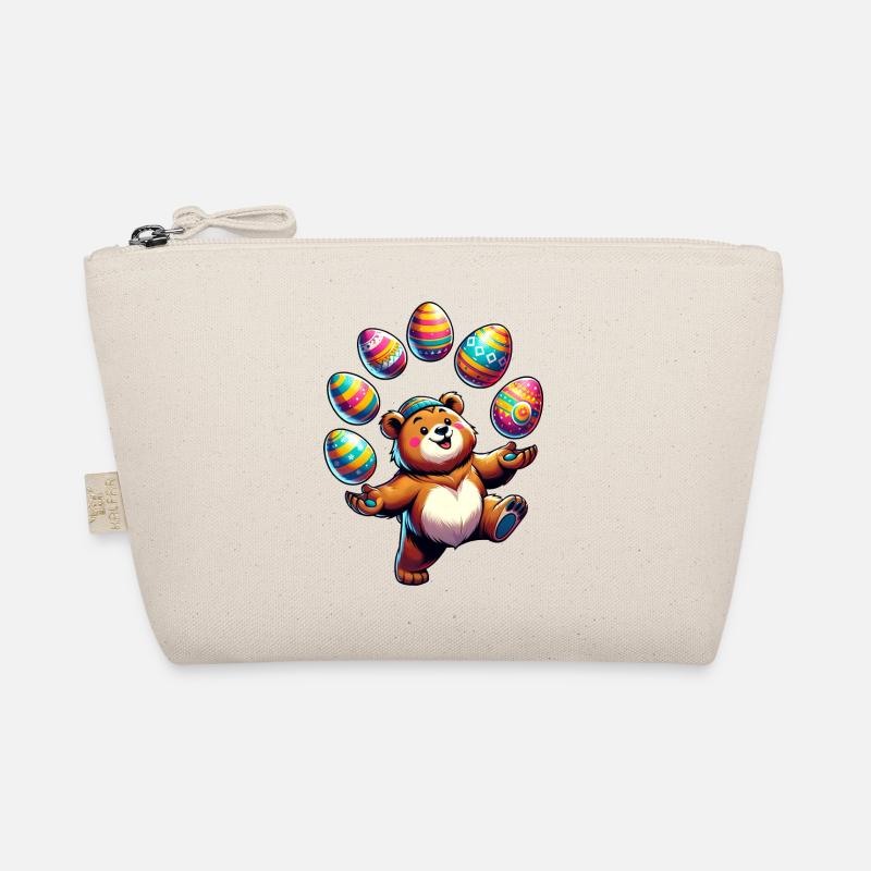 Easter Bear Juggling Easter Eggs: Sweets Organic Pouch