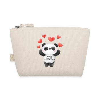 Mimikama Panda gegen Rechtsextremismus - Bio-Täschchen - Natur - Vorne