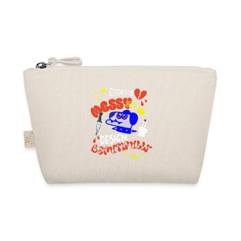 Punk Rebellion Messy Spirit Anarchy Revolution - Organic Pouch - nature - Front