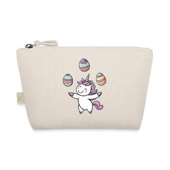 Easter Egg Juggler Unicorn - Organic Pouch - nature - Front