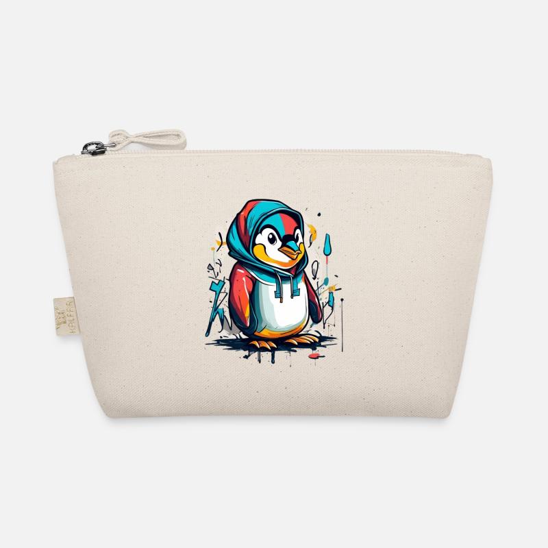 Cool Pinguin Graffiti Bio-Täschchen