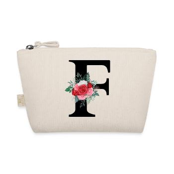 Lettre f floral rouge - Trousse biologique - nature - Devant