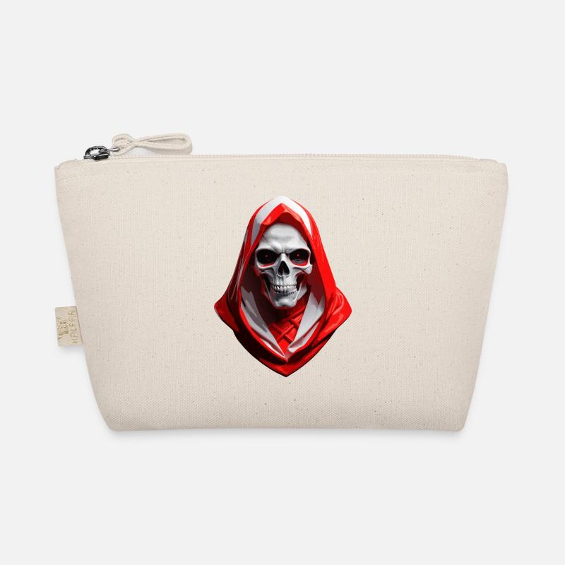 Crâne avec capuchon rouge-blanc-rouge. Trousse biologique