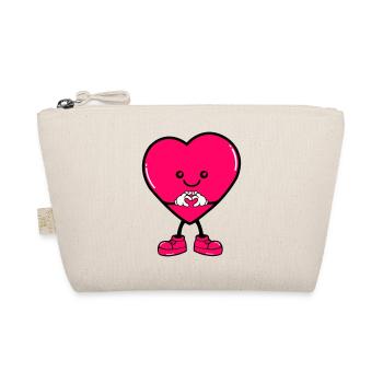 Coeur Bande Dessinée - Trousse biologique - nature - Devant