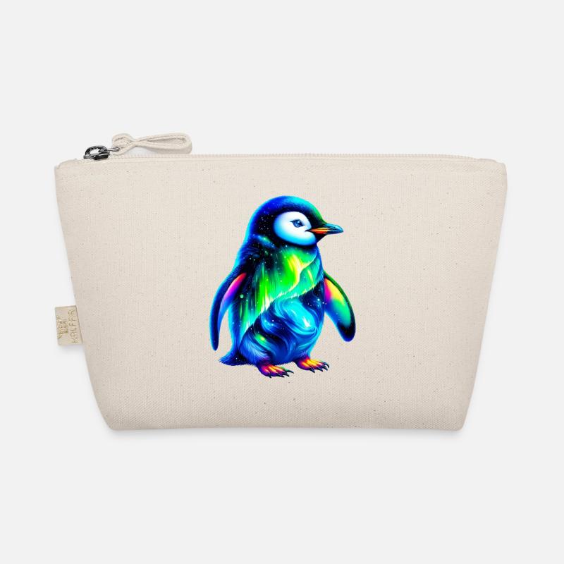 Aurora Borealis Penguin Organic Pouch
