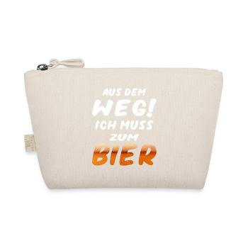 Aus dem Weg ich muss zum Bier Herrentag Design - Bio-Täschchen - Natur - Vorne