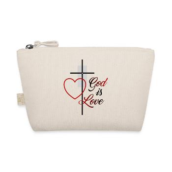 God is love - Organic Pouch - nature - Front
