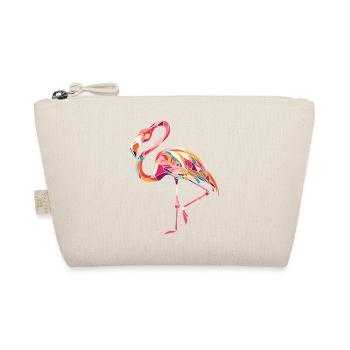 Cool Flamingo - Gift for Animal Lover - Organic Pouch - nature - Front