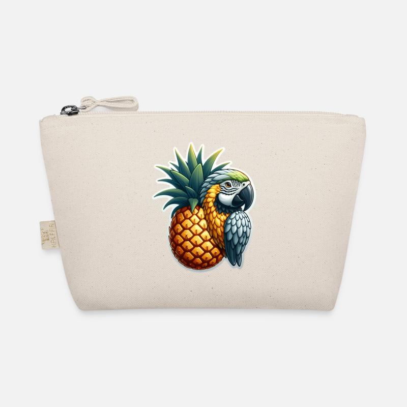 Parrot on a pineapple - Organic Pouch - nature