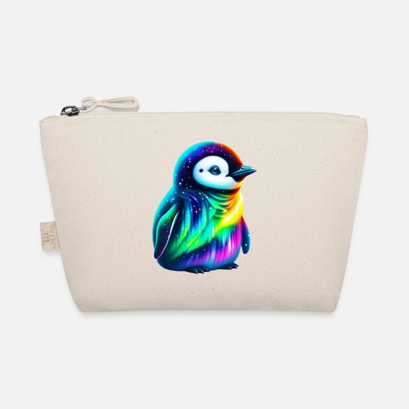 Aurora Borealis Pinguin - Bio-Täschchen - Natur